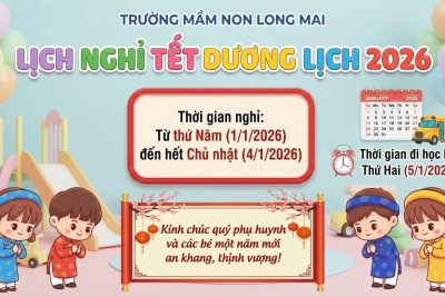 LỊCH NGHỈ TẾT DƯƠNG LỊCH NĂM 2026